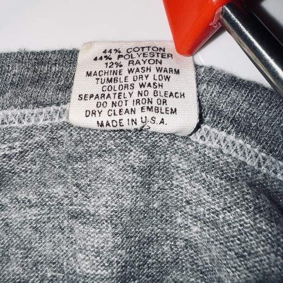 VTG Early 70s XL Gray Shirt Russell OSU Benny Beaver Tee Boxy Crop Single Stitch - Picture 6 of 8